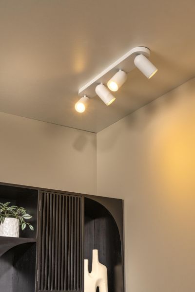 Lucide PUNCH - Stropné bodové svietidlo - 4xGU10 - Biele